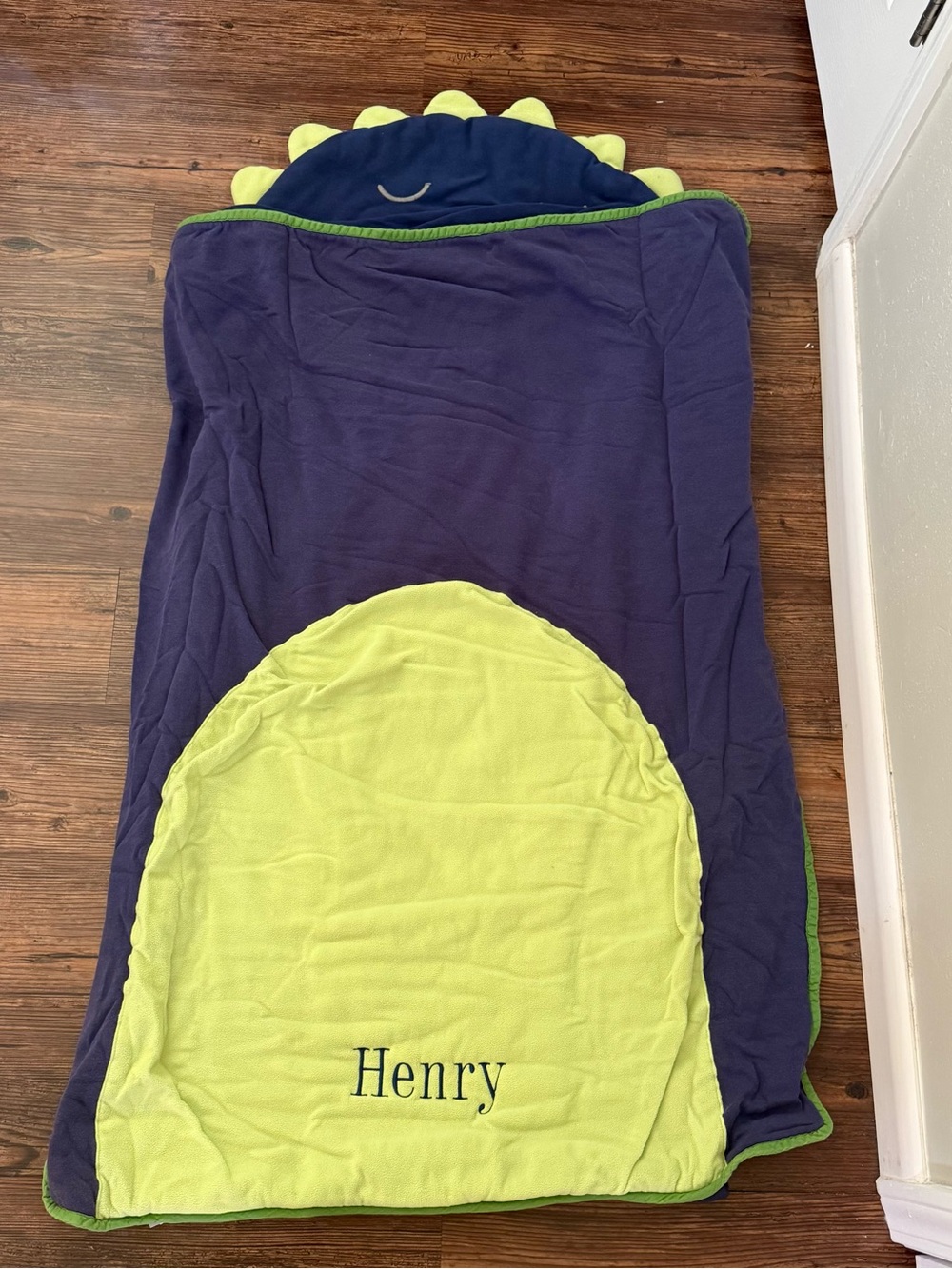 Pottery Barn Monster Nap Mat With Attached Blanket “Henry”